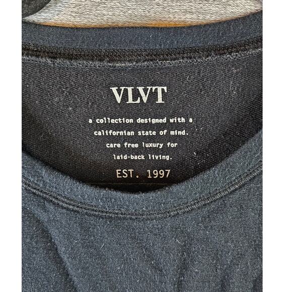 Womans Velvet by Graham & Spencer Cardigan Black Sz Med 70% Modal 26% Cotton - Picture 3 of 5